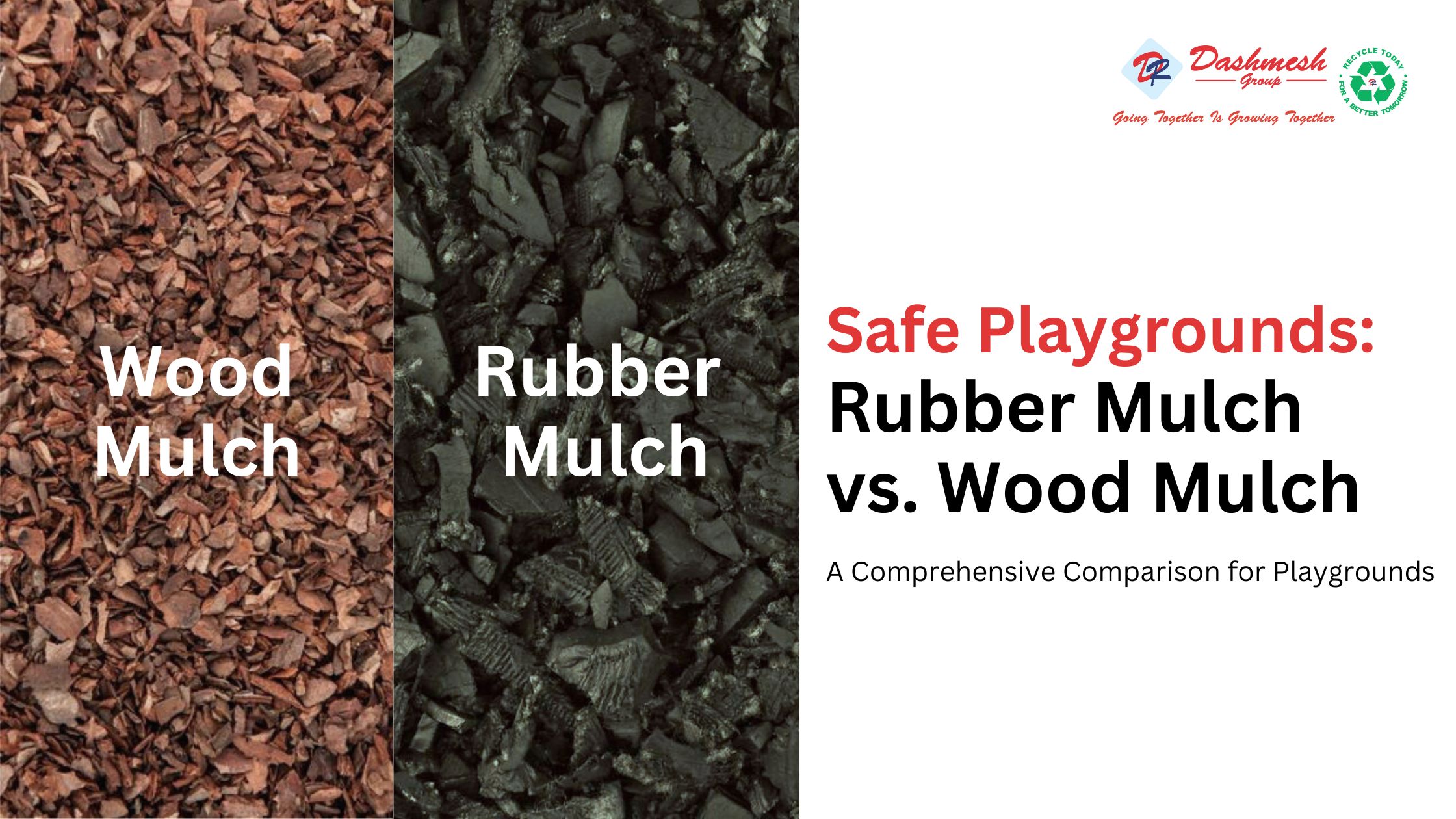 Rubber Mulch vs. Wood Mulch: A Comprehensive Comparison for Playgrounds